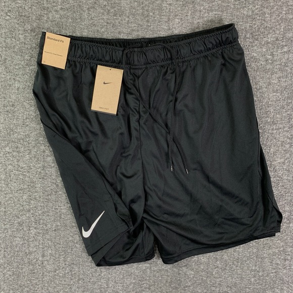 Nike Dri Fit Shorts Men XL Black Move To Zero Training Run Tennis Gym NEW - Picture 1 of 8